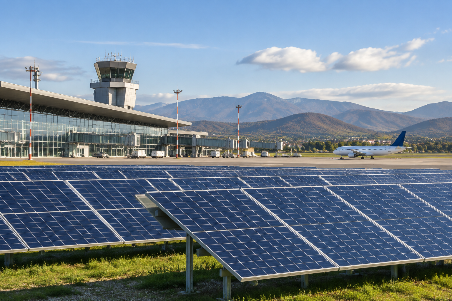 Contract de finanțare semnat pentru parcul fotovoltaic al Aeroportului Maramureș