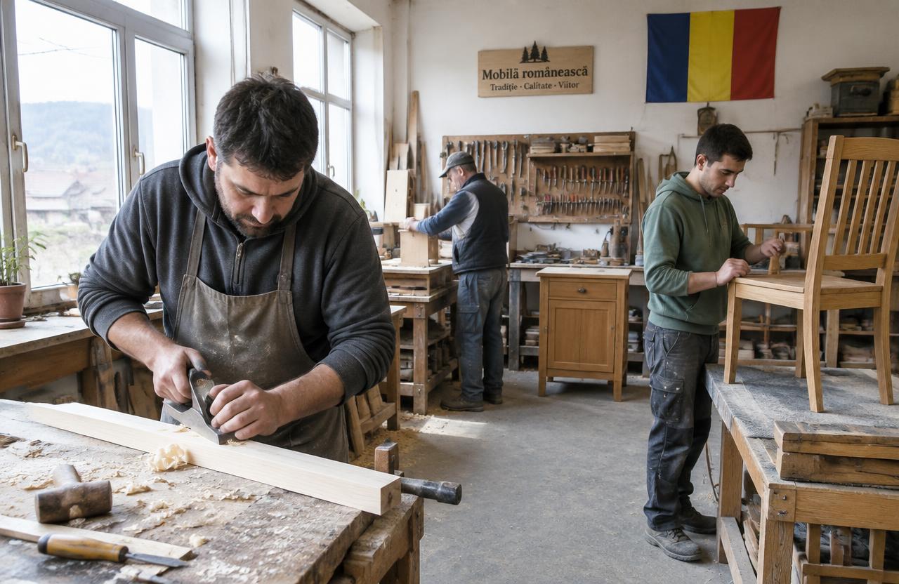 Atelier de mobilă din Coroiești angajează tâmplari
